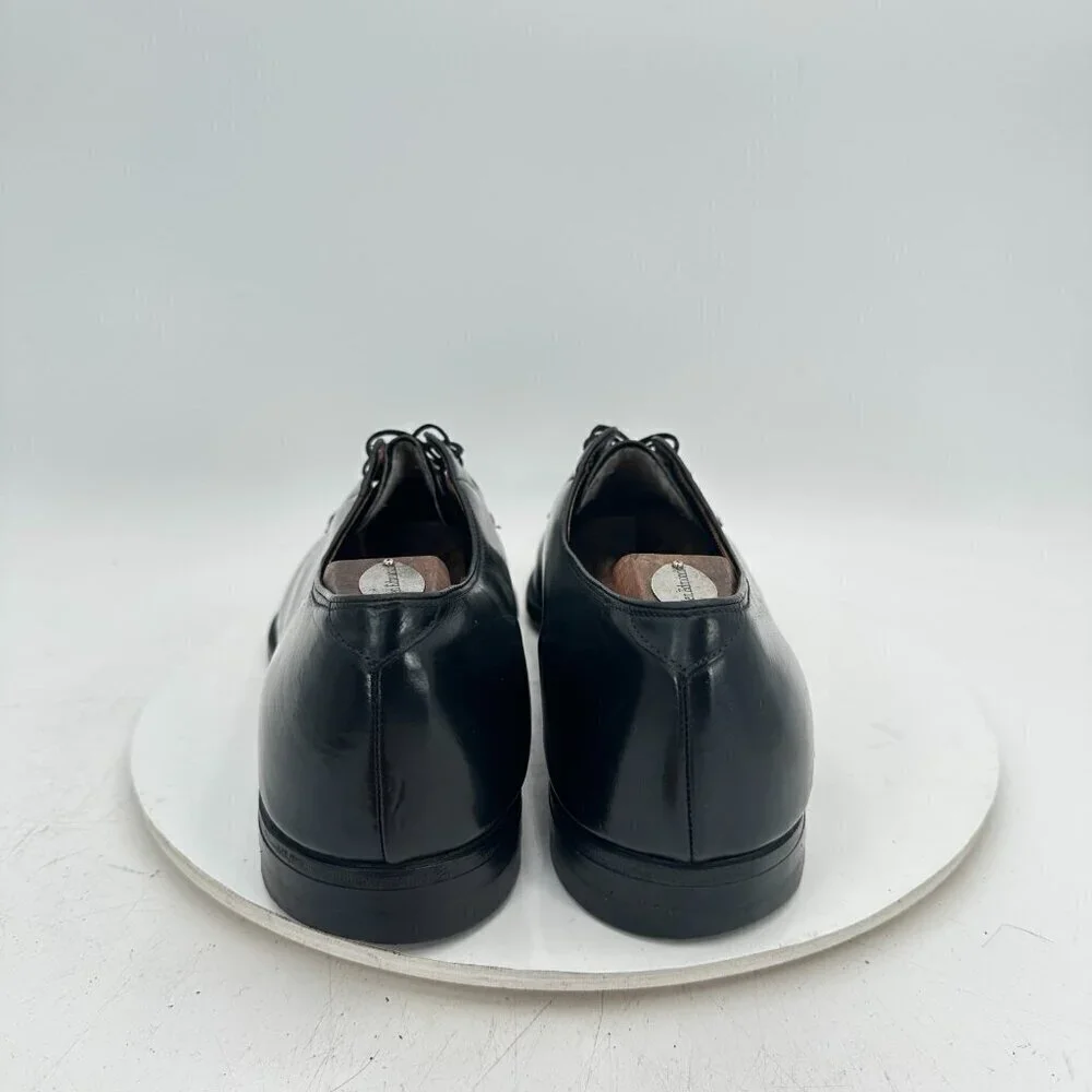 Florsheim King Size Black Leather Dress Shoes 14.5 AA Made in Italy 22025